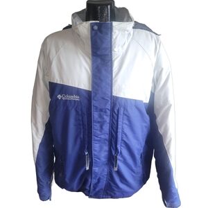 Columbia Men's Blue and Grey Winter Jacket L
